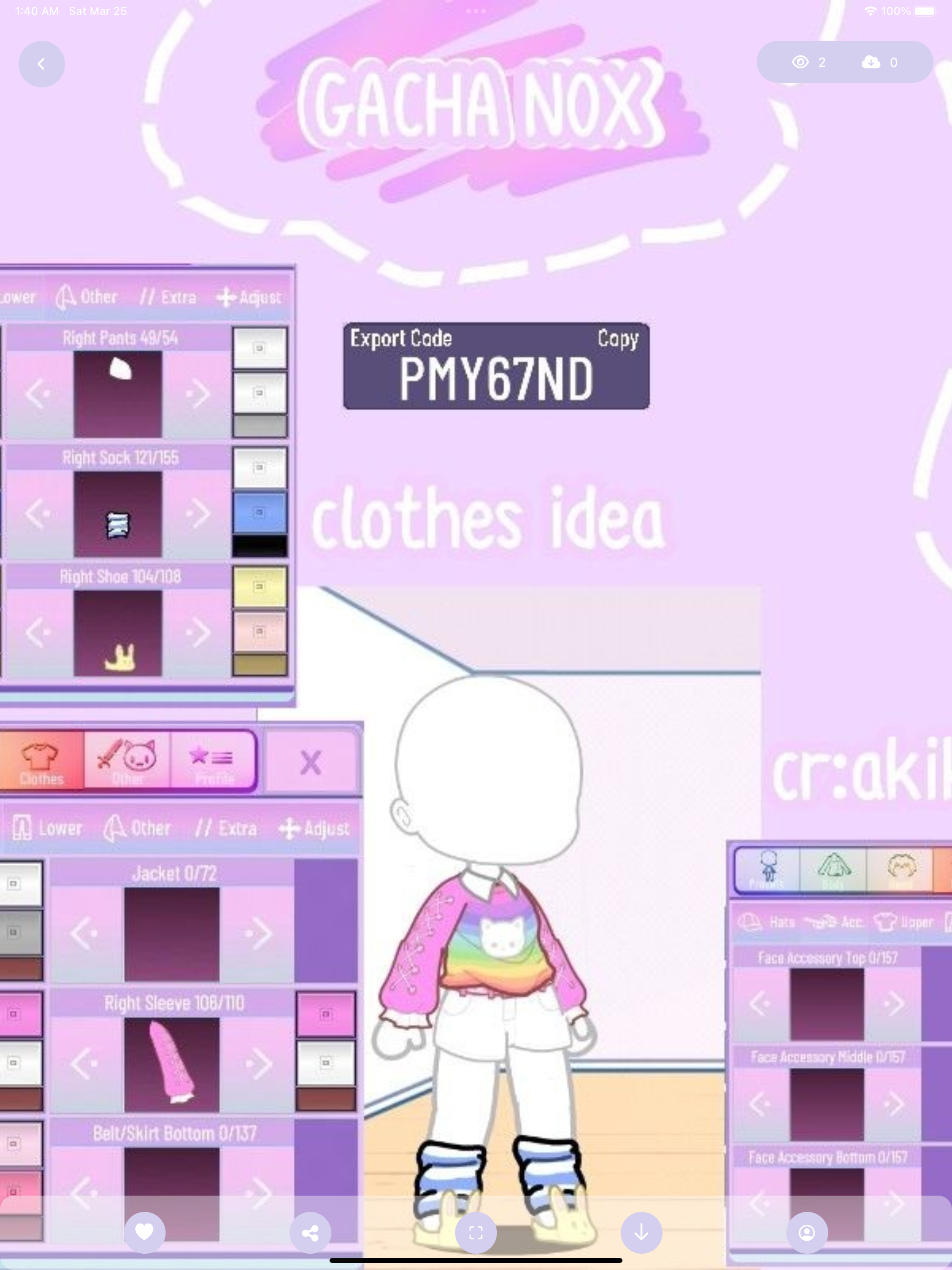 Mod Gacha Nox : Clothes Ideas