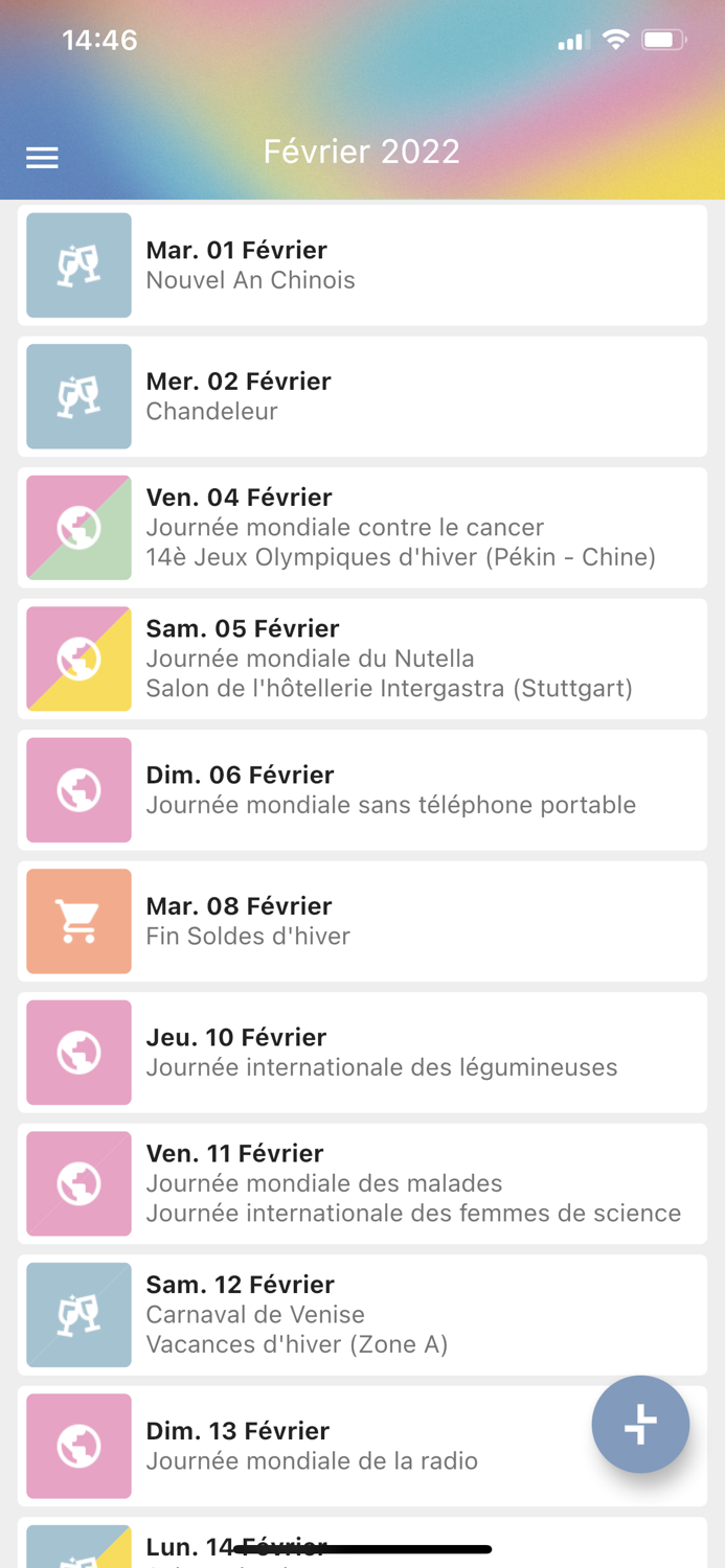 Calendrier marketing par Tiz