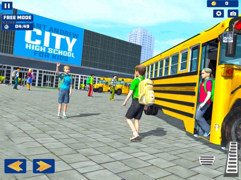 シティスクールバス運転ゲームのおすすめ画像2