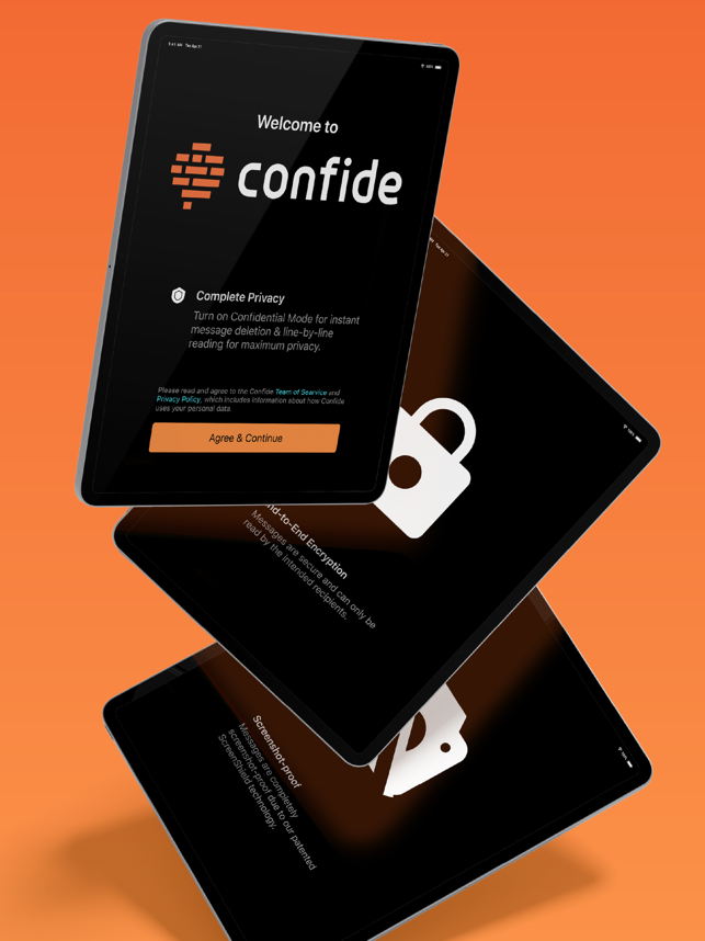 ‎Confide - Secret messenger Screenshot