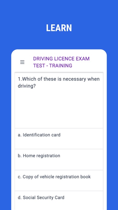 Driving Licence Exam Test Thai Screenshot