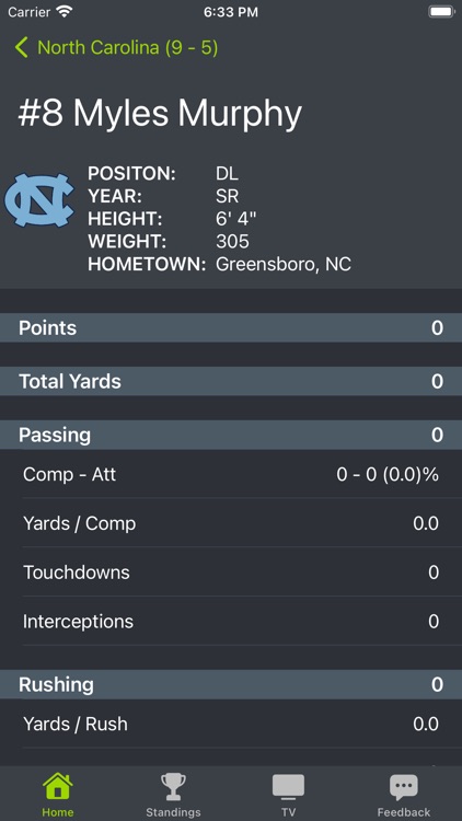 North Carolina Football screenshot-6