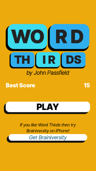 Screenshot #2 pour Word Thirds