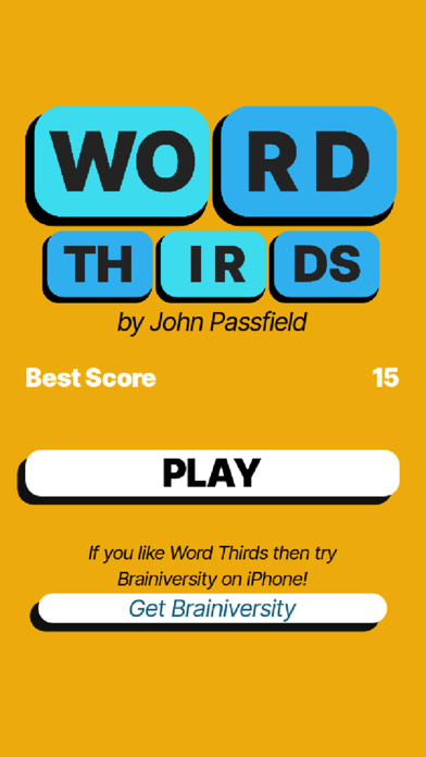 Word Thirds screenshot 2