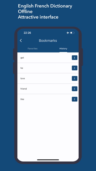 Dictionary English French Screenshot