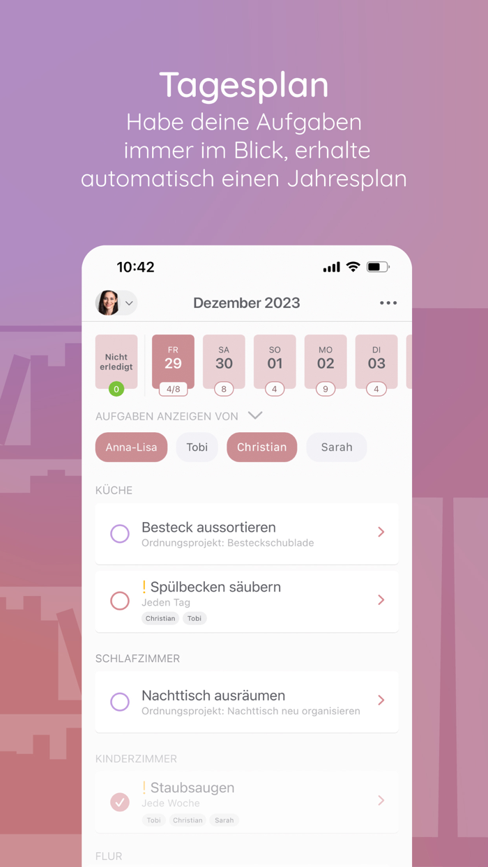 BeTidy » Ordnung and Putzplan