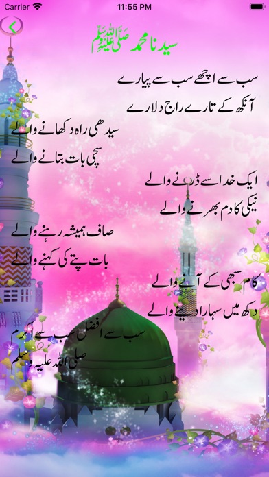 Urdu Rhymes Poem Screenshot
