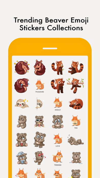 Beaver Sticker Emojis Screenshot