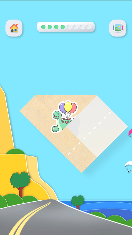 #3. Tap to Fold - Kids puzzle game (iOS) Podle: KOMPVEL, OOO