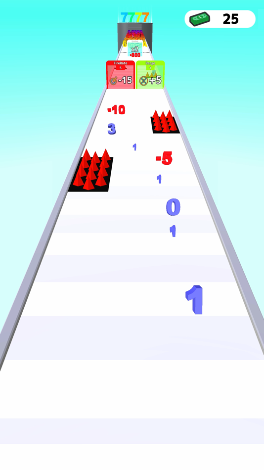 #1. Number Merge Run : Shooting (iOS) Podle: KAYAC Inc.
