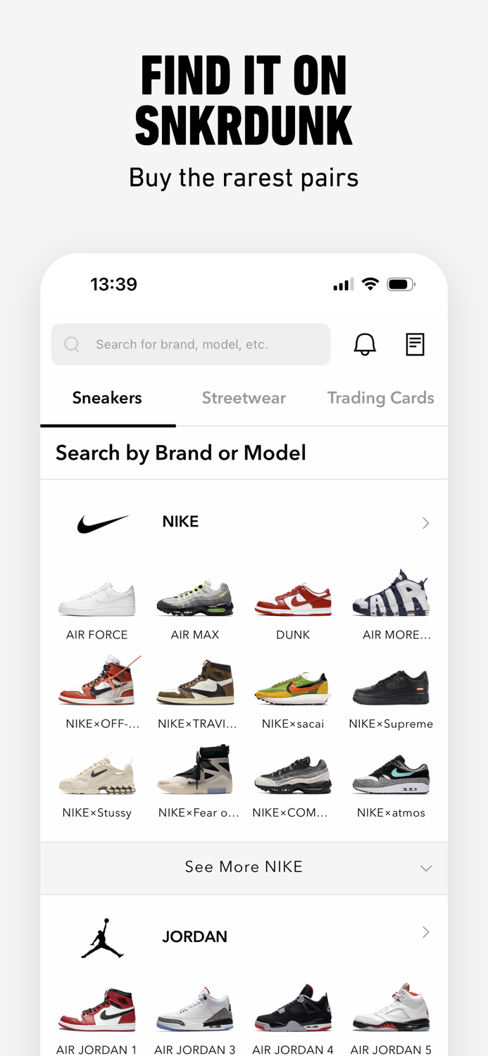 SNKRDUNK Buy and Sell Authentic