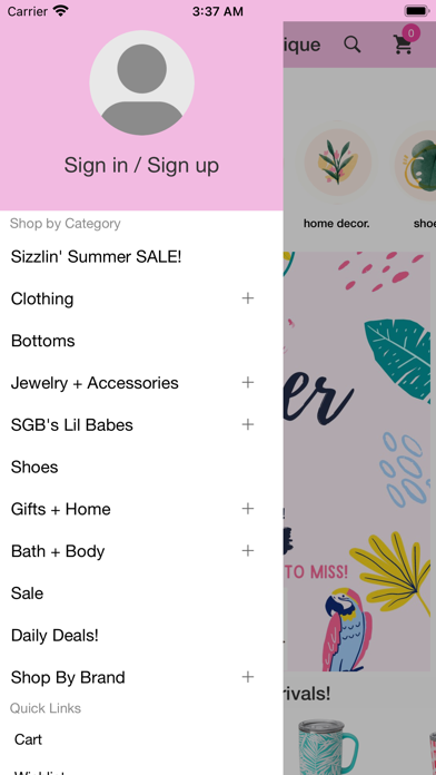 Southern Gyp Boutique Screenshot