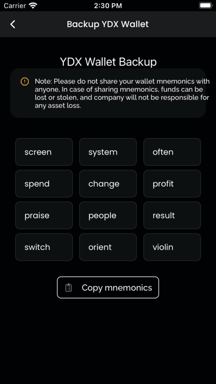 YDX Wallet screenshot-4