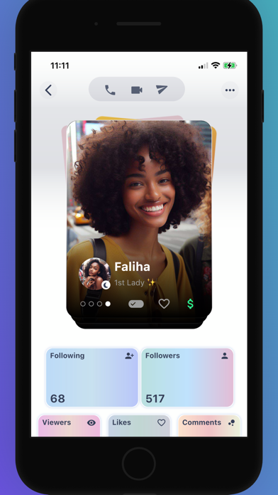 Facecard - Social Experience Screenshot