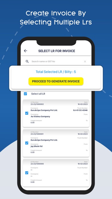 Online LR Transport LR / Bilty Screenshot