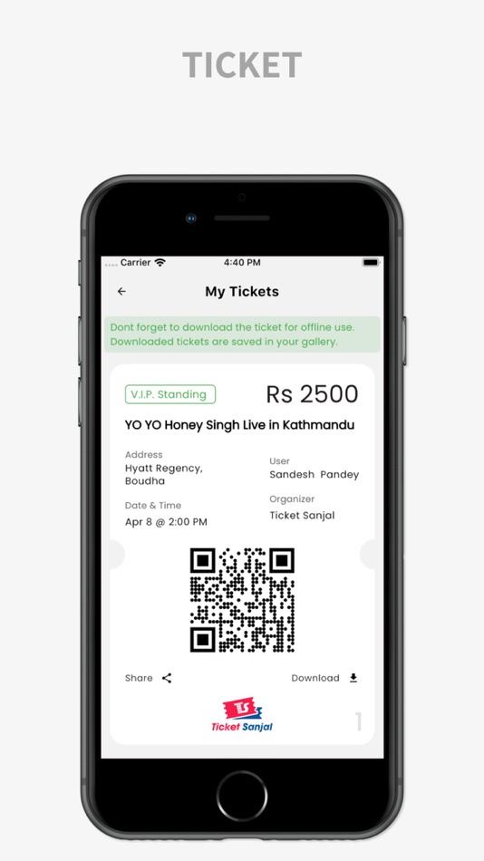 #4. Ticket Sanjal (iOS) 게시자: Softshala Nepal