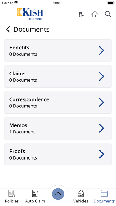 Kish Insurance Customer Care Screenshot