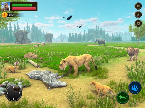 サファリ ライオン シミュレーター ゲーム 3Dのおすすめ画像4