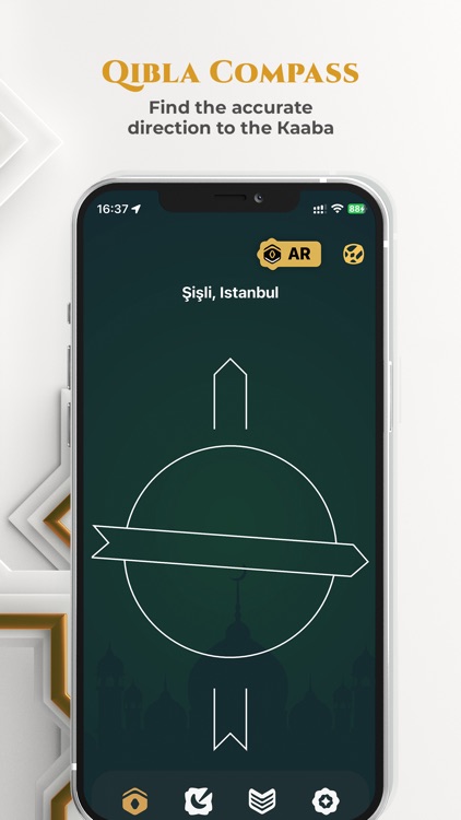 Islam App: Qibla AR+Prayers