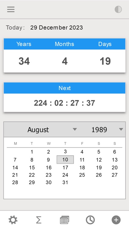 Age Calculator - Birthday