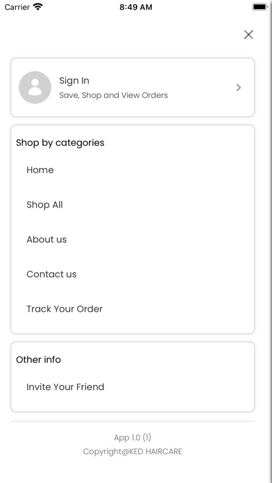 Screenshot 2 of KED HAIRCARE App