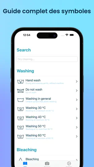 Capture d'écran de Laundry Symbols: Scanner D'IA sur iPhone 3