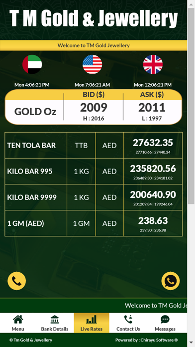 T M Gold And Jewellery Screenshot