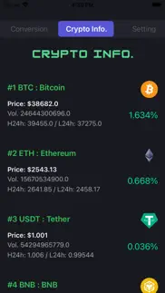 crypto converter+ iphone screenshot 2