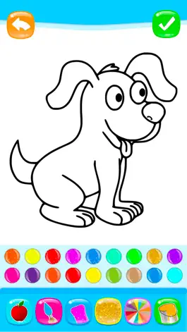 Game screenshot Blue Coloring Book Glitter mod apk
