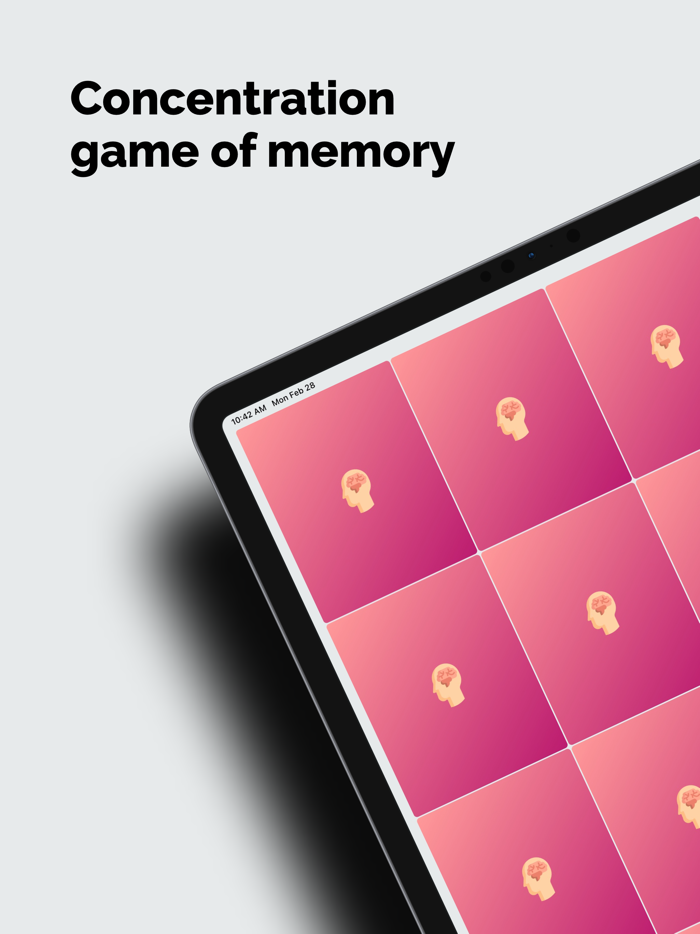 Concentration - game of memory