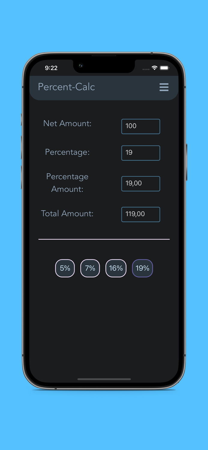 Percent Calculator -