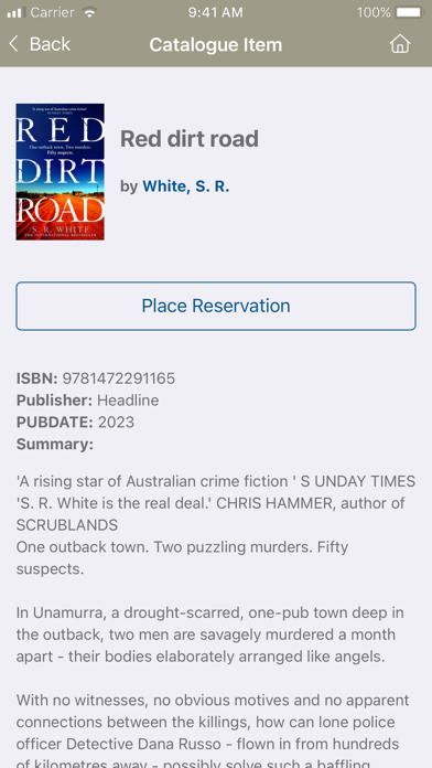 Wentworth Shire Libraries Screenshot