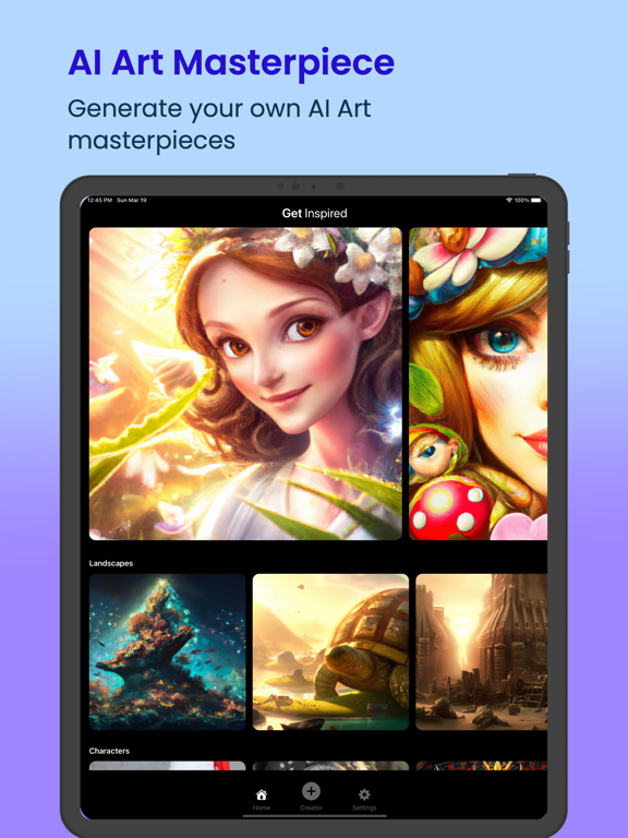 Miracle AI Art iPad screenshot