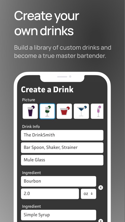 DrinkSmith: Home Bartender screenshot-3