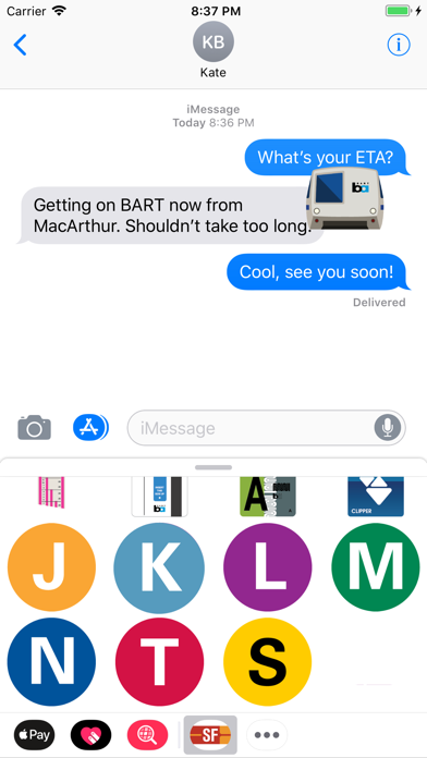 Screenshot #2 pour San Francisco Transit Stickers