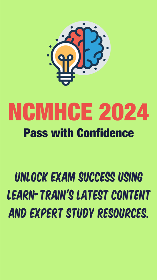 #1. NCMHCE Prep 2024. (iOS) 来自: Learn-Train Inc