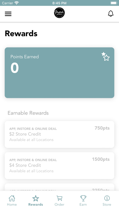Press Market Rewards Screenshot