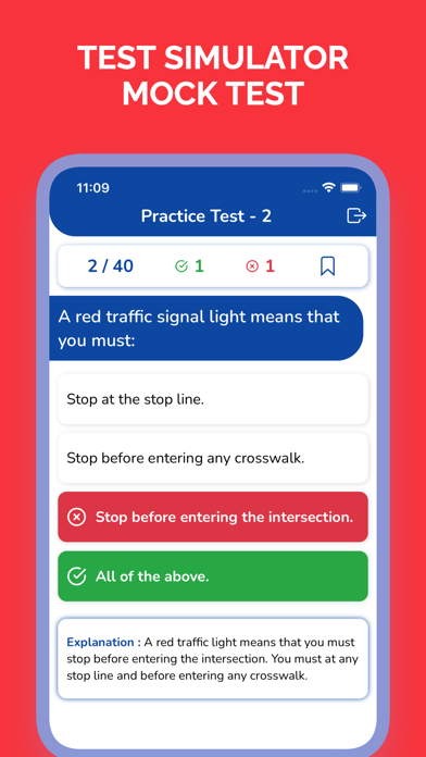 DMV Permit Test Practice 2025 Screenshot