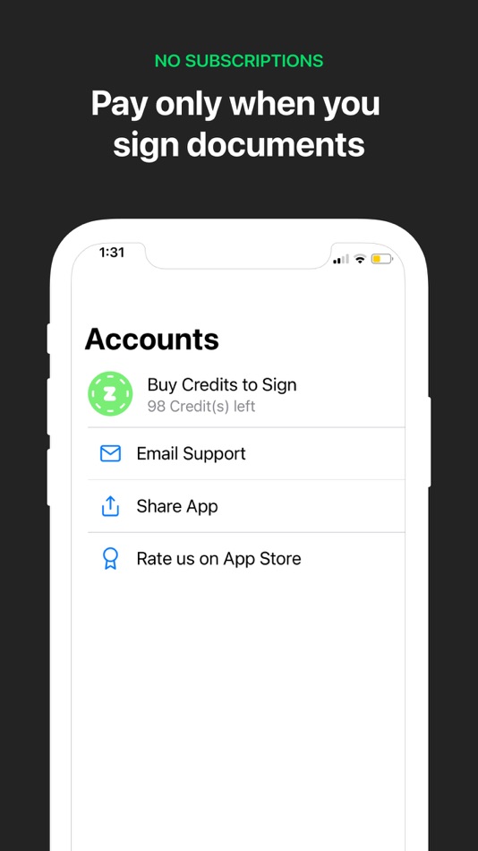 #4. Zap eSign-Scan & Sign PDF (iOS) Bởi: Studio Elixr