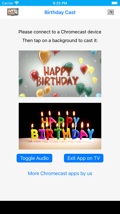 Birthday backgrounds on TV Screenshot