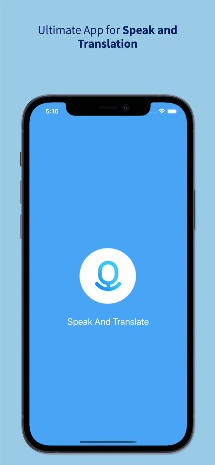 Speak and Translate App
