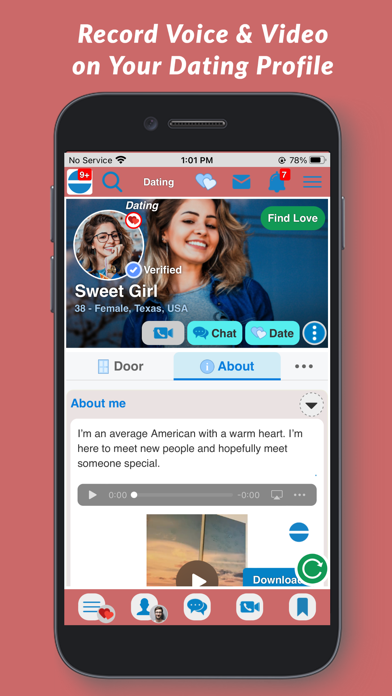 ExtentWorld: Social & Dating Screenshot