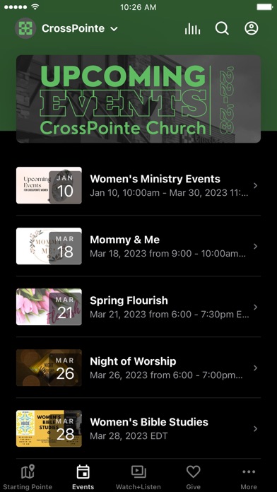 CrossPointe Church Screenshot