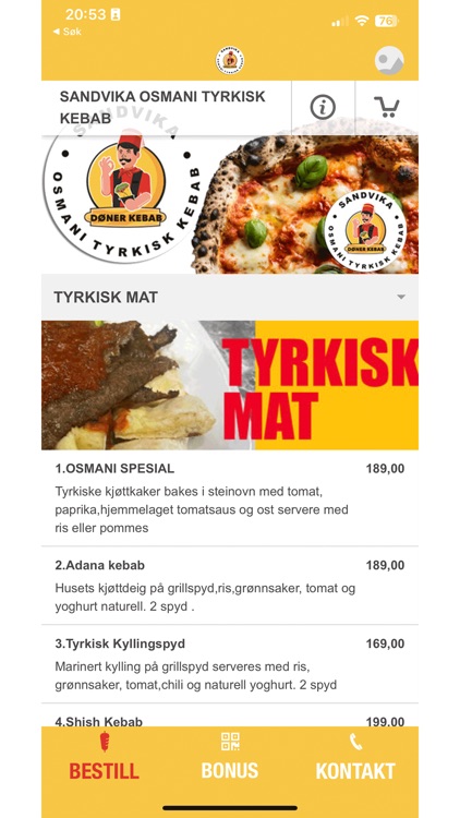 Sandvika Osmani Tyrkisk Kebab screenshot-3