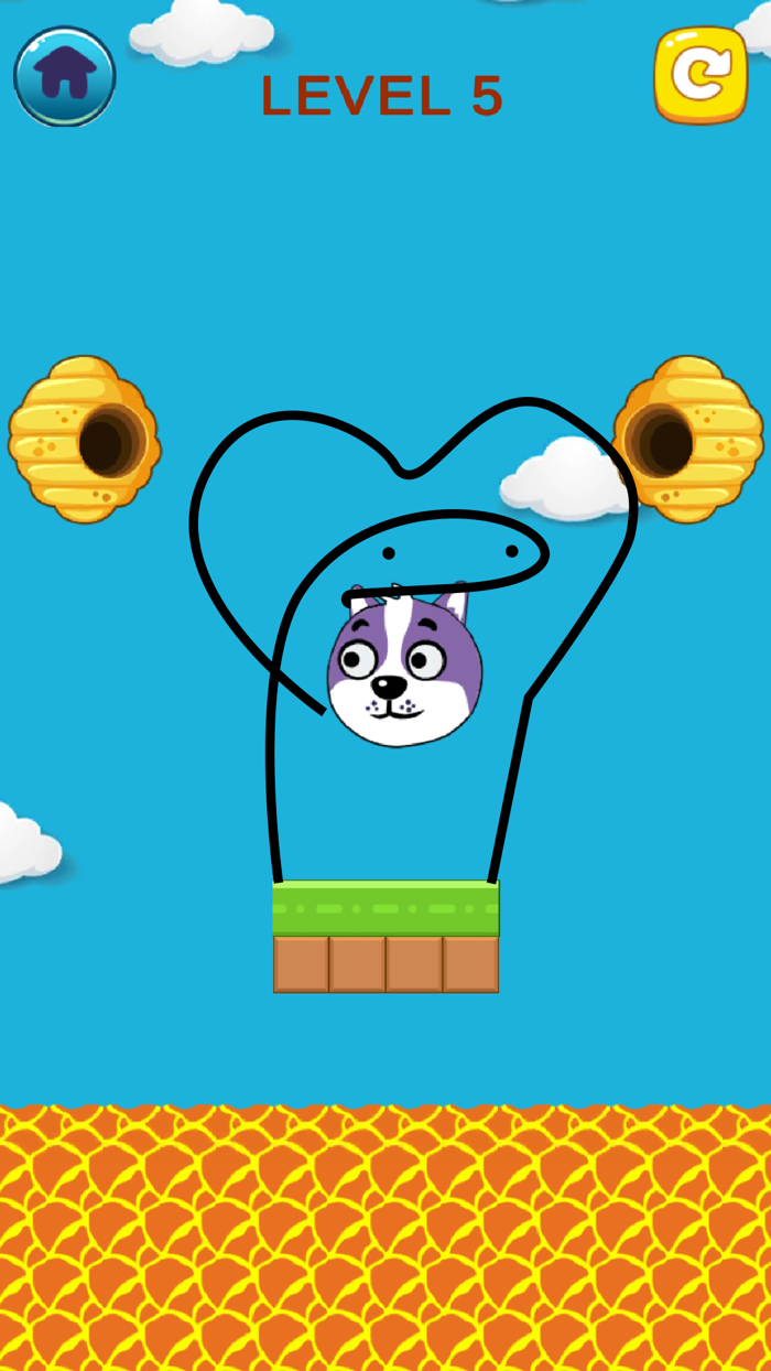 Save Doggie Puzzle Game