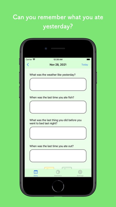 Past Diary Screenshot
