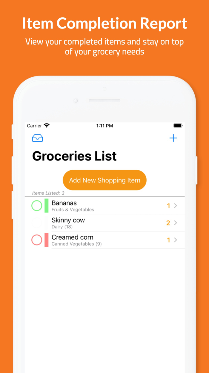 Grocery List - Shopping Lists