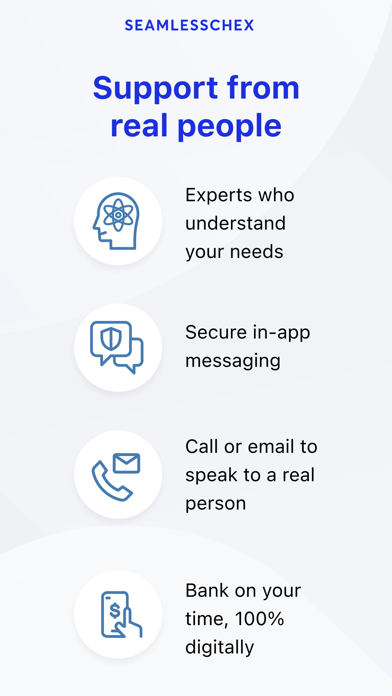 Seamless Chex Business Banking Screenshot