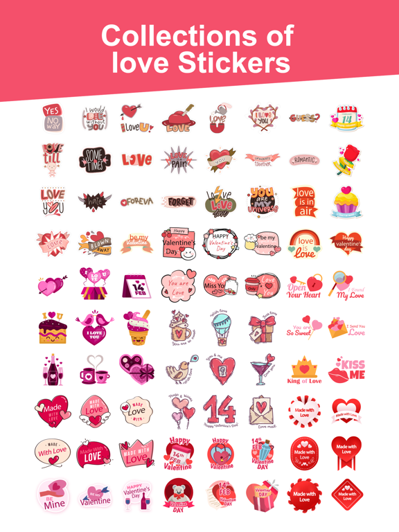 Screenshot #5 pour Happy Valentine's Stickers!