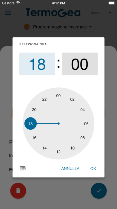 Termostato TermoGea Screenshot